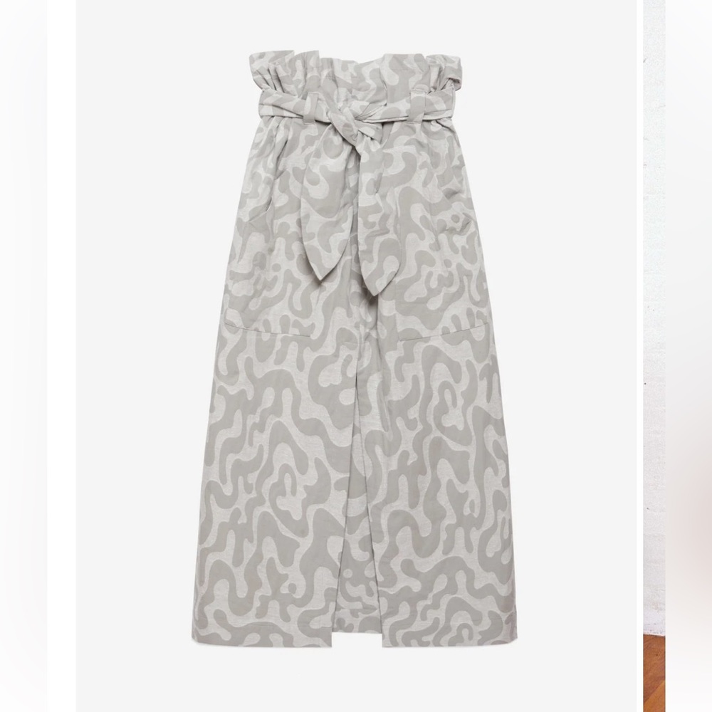 Mara Hoffman Kayleen Grey Paperbag Skirt - Picture 2 of 7